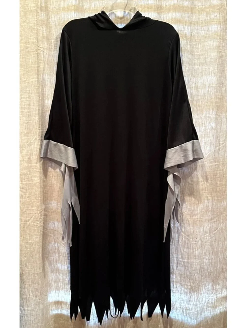 Vintage Grim Reaper Scream Ghoul Hooded Robe Halloween Costume Youth Large - Picture 2 of 7
